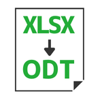 XLSX→ODT変換