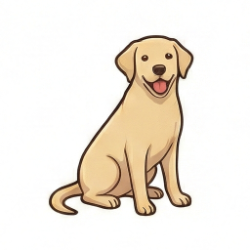 ラブラドール・レトリバーのイラスト