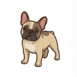 フレンチ・ブルドッグのイラスト